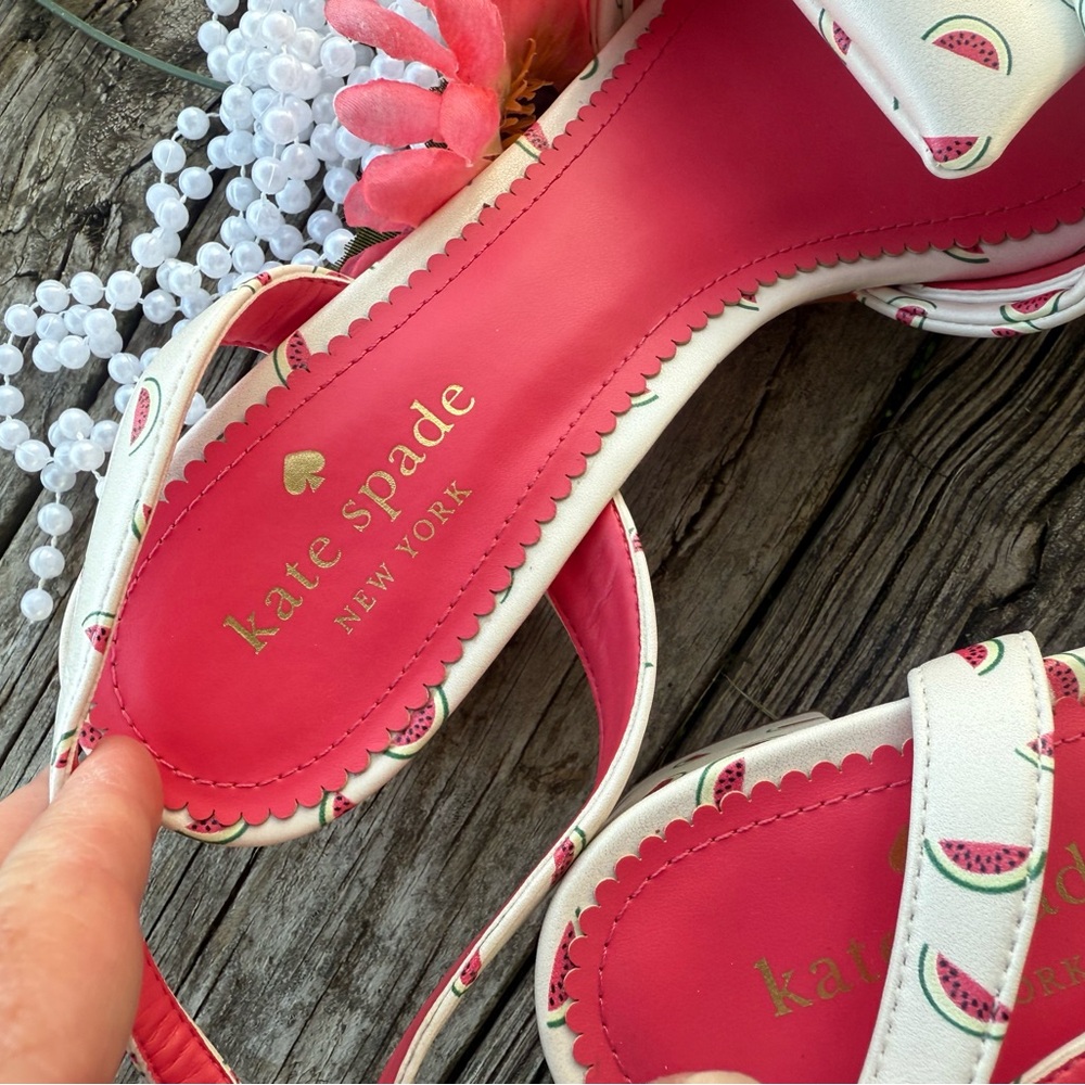Kate Spade Camille Watermelon Party Sandals  NEW!! Super Rare Fun Shoes Size 8 - Picture 9 of 13